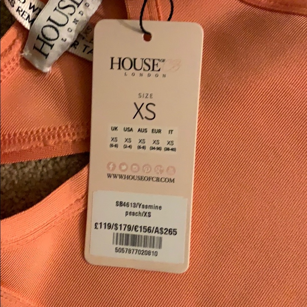 House of CB Yasmine Cut Out Back Bandage Dress XS - Picture 5 of 8